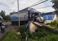 Sopir Truk Tewas Setelah Menabrak Pagar Jembatan Timbang Diduga Mengantuk