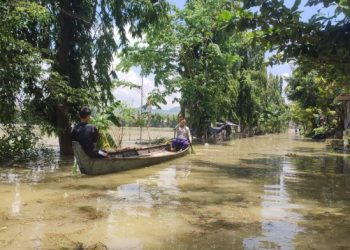 Desa Desa di Kecamatan Sekitar Bengawan Solo Terendam Banjir