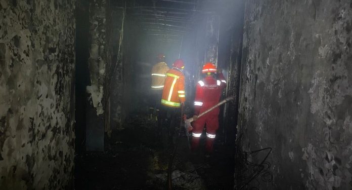 Hotel Lynn Tuban yang Belum Selesai Dibangun Terbakar