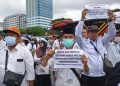 Puluhan Guru Passing Grade 2023 Tuban Geruduk Gedung DPR-RI karena Diskriminasi