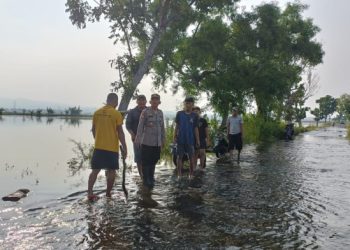 Polres Tuban Tangani Banjir Plumpang dan Koordinasi Pembukaan Aliran Sungai Avur