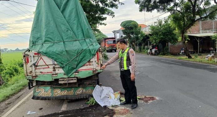 Dua Pengendara Motor dari Lamongan Meninggal Usai Tabrak Truk Karena Tak Konsentrasi