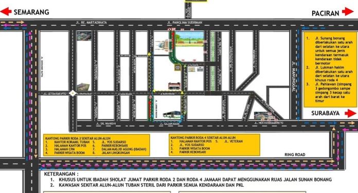 Alun-Alun Tuban Segera Dibuka, DLHP Siapkan Pengaturan Lalu Lintas